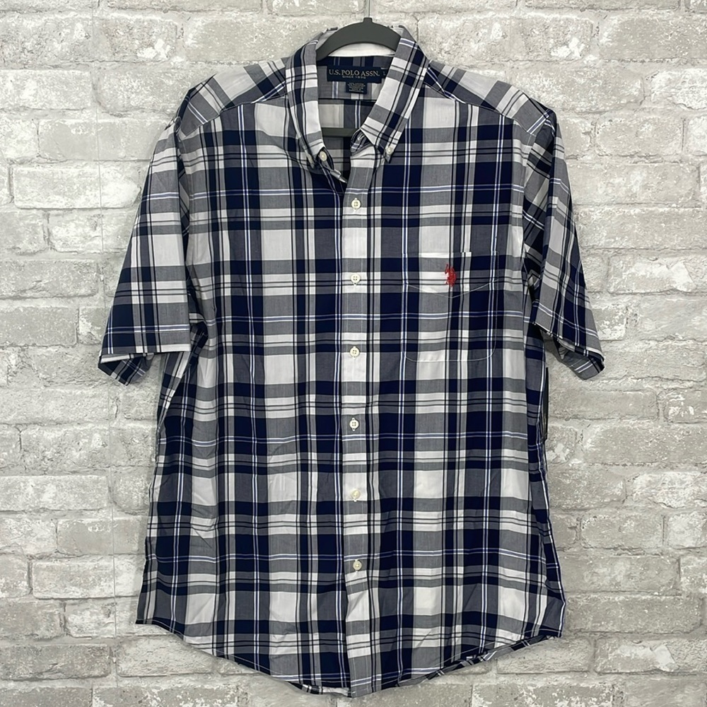 US Polo Assn. Short Sleeve Plaid Shirt